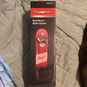 Snap On Red/Black Wall Decor Bottle Opener